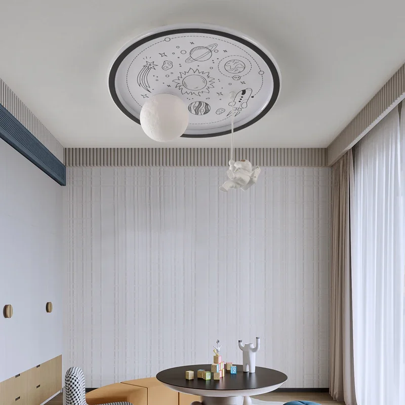 Светильники в виде Луны с астронавтом для детской комнаты мальчиков и девочек