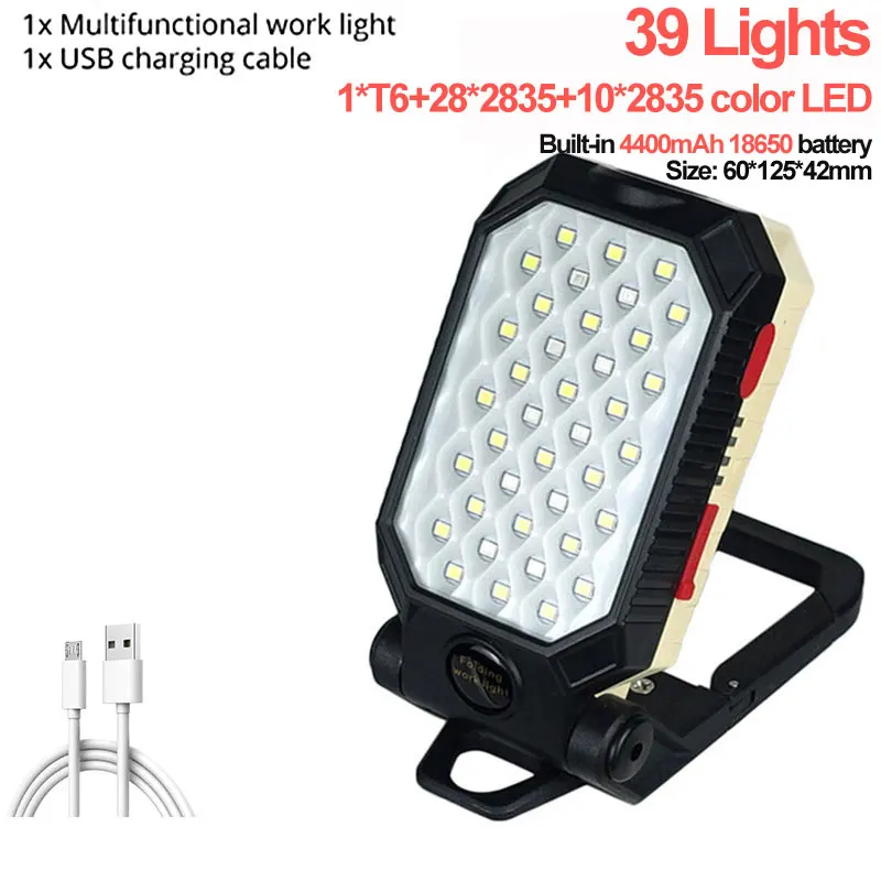 

TARRAHAW Многофункциональный USB фонарь COB 25 Lights