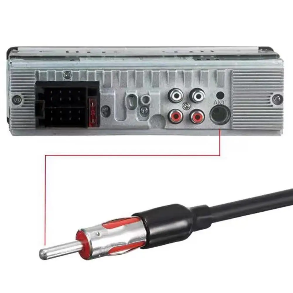 

Автомобильная радиоантенна адаптер ISO к DIN кабель для FM AM антенны Автомобильный аудиоконвертер для стереоголовного устройства радиоантенна K3Y4