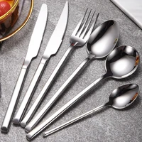 304 stainless steel tableware thickened knife fork and spoon steak knife western restaurant knife fork and spoon family hotel