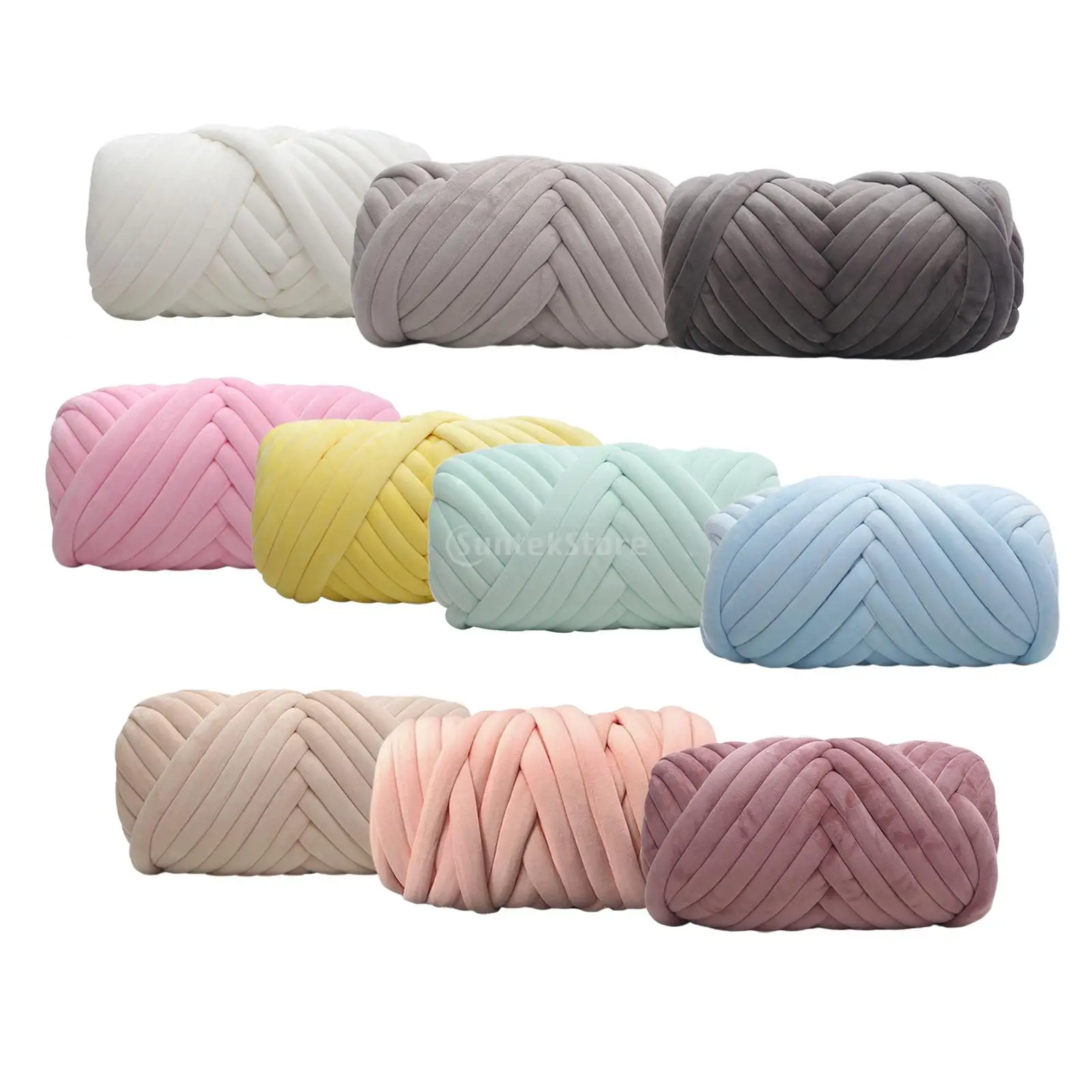

1KG Velvet Chunky Yarn Arm Knitting Rug Making Hand Knit Pet Bed Crocheting Tapestry Hand Knit Crocheting Sweaters Hats Scarf