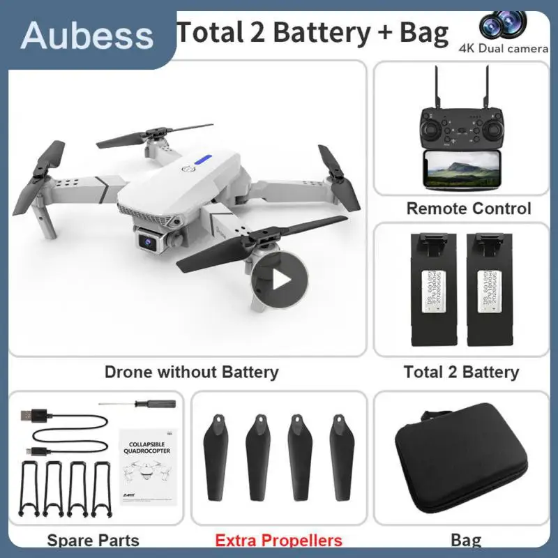 

Мини-Квадрокоптер E88 складной с широкоугольной камерой 1080P, Wi-Fi, FPV