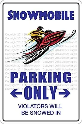 

Снегоход парковка Only новинка знак NS 519 виниловая фотография