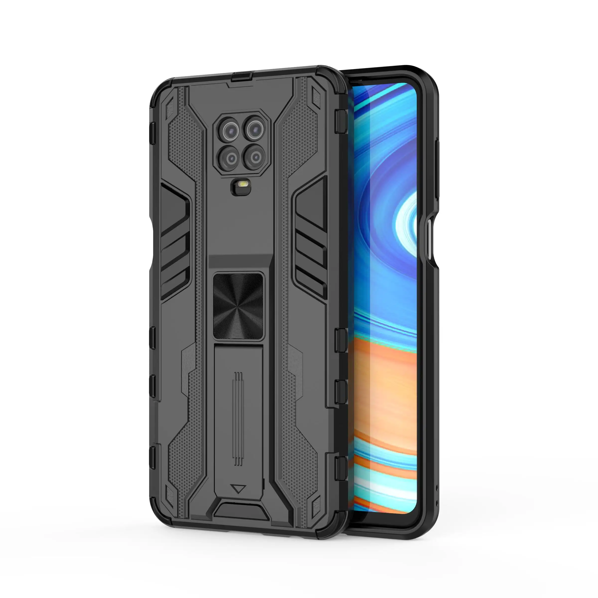 

Чехол для Xiaomi Note 9S, чехол для Xiaomi Redmi Note 9S, противоударный чехол-бампер, тонкая легкая подставка, магнитный Жесткий Чехол