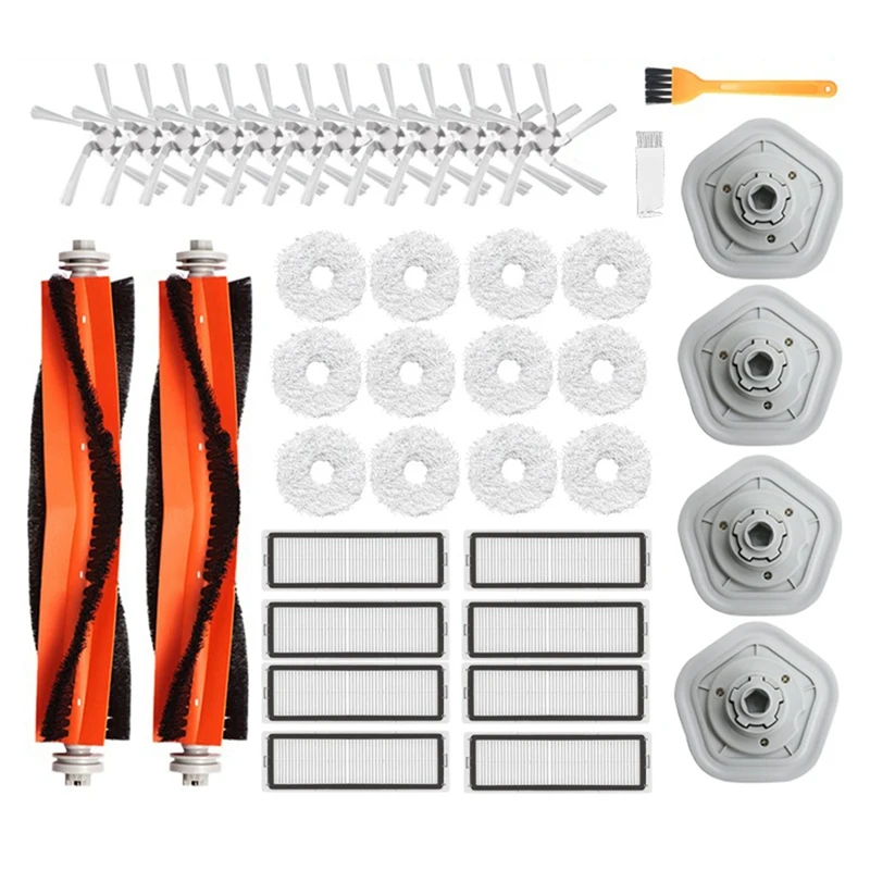 

Main Brush Side Brush HEPA Filter Mop Pads For Dreame Bot W10 Pro Self-Cleaning Robot Vacuum Replacement Kit