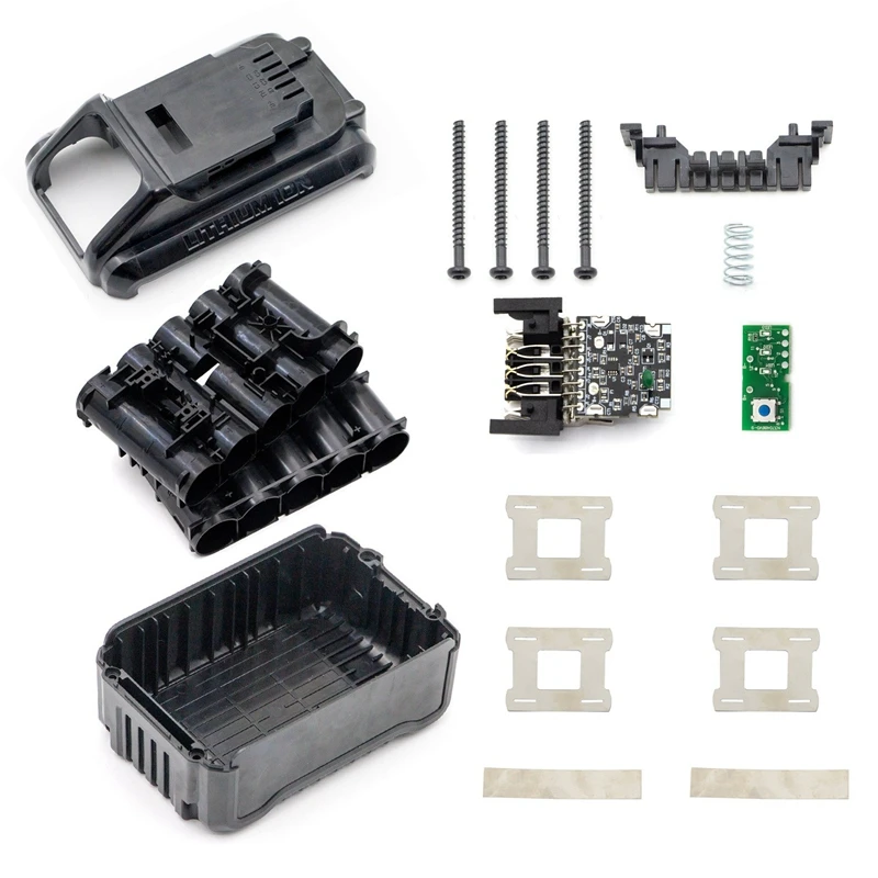 

DCB200 10X21700 Li-Ion Battery Plastic Case PCB Charging Protection Circuit Board For Dewalt 18V 20V 8Ah Lithium Tool