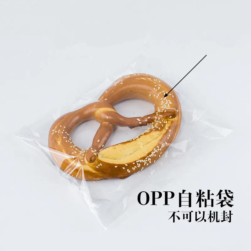 100 шт. прозрачные пакеты для хлеба с надписью