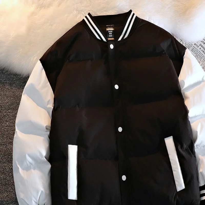 New Fall/Winter 2022 American Baseball Uniform Men's Cotton Jacket Loose Warm Cotton Fashion Men's Cotton Jacket