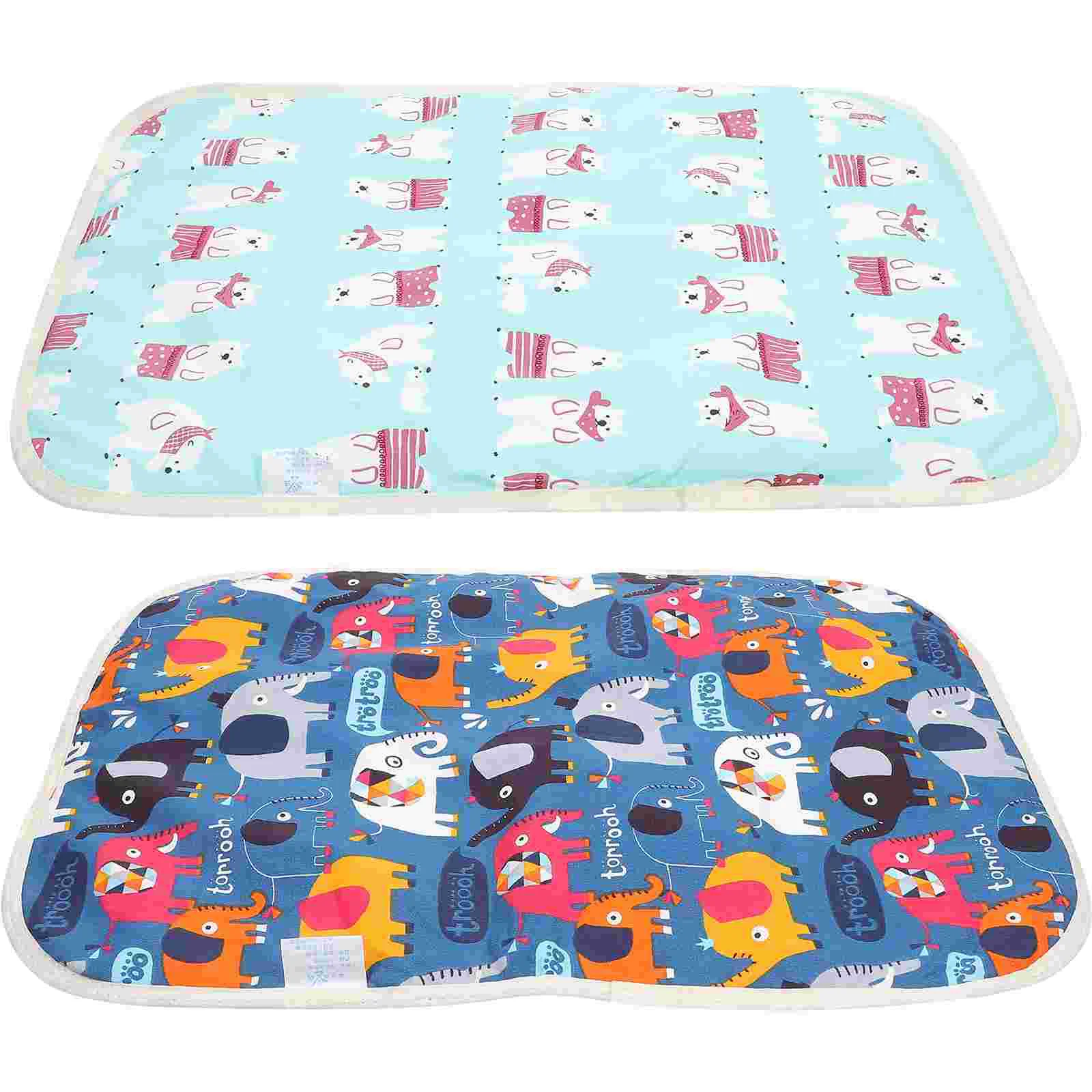 

2 Pcs Mattress Floor Washable Pee Pad Pet Dog Toilet Mat Hamster Cage Liners Dog Pads Bed Baby