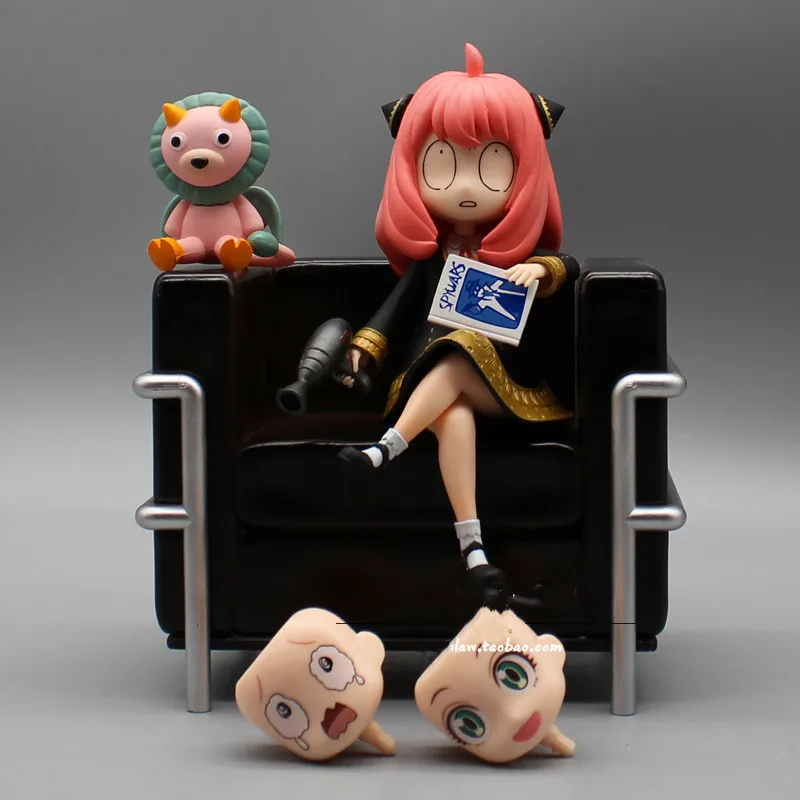 

Фигурки героев аниме персонажей семьи толщиной 16 см, ПВХ, игрушки с изменяющимся лицом, милая девушка, фигурная кукла, игрушки, рождественск...