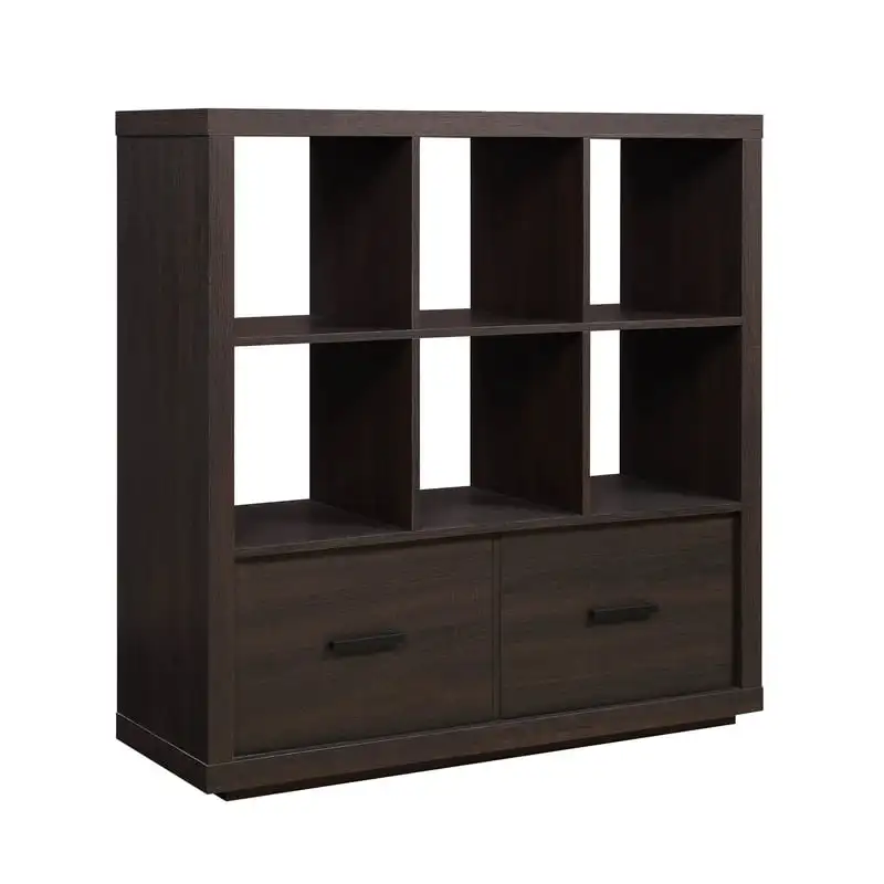 

Steele 6 Cube Storage Bookcase Organizer with Drawers, Multiple Finishes Book Shelf Furniture Book Rack Book Shelf Wall