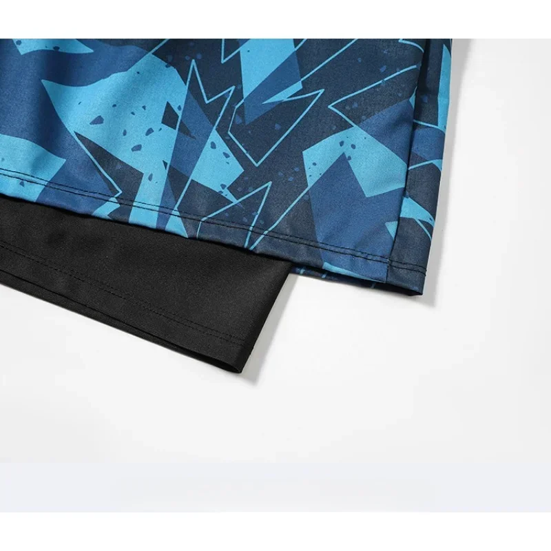 Свободные модные плавки для мужчин двухслойные профессиональные быстросохнущие