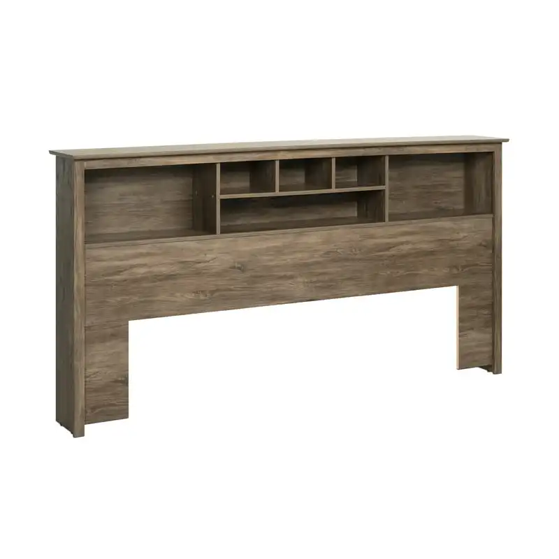 

Spring Coastal Bookcase Headboard, Drifted Gray