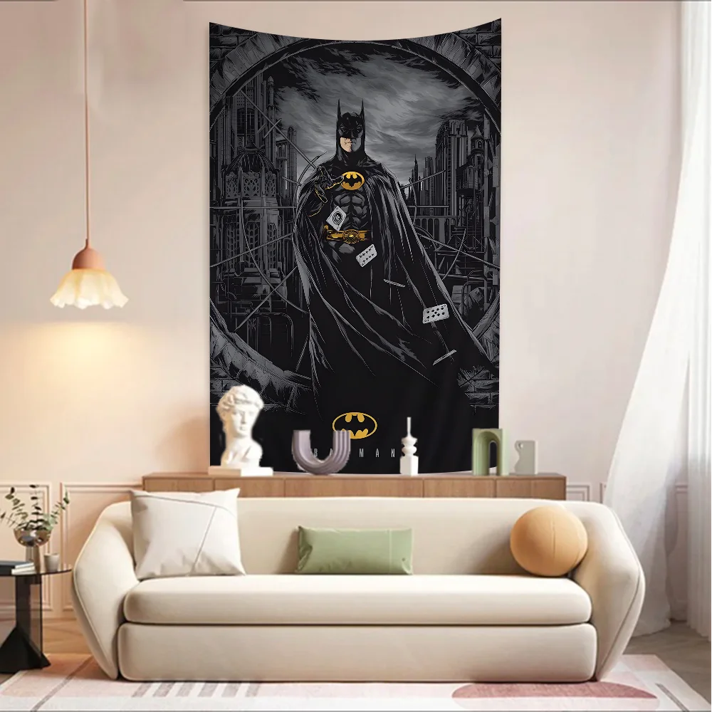 Cartoon B-BatmanS Tapestry For Living Room Home Dorm Decor INS