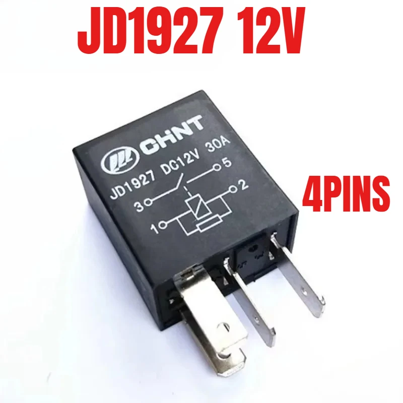 Фото Новые автомобильные реле Chint (5 шт./лот) JD1926A, 1927, 2926, 2927, 12В, 24В, 4-контактные, 5-контактные, для масляного насоса и вентилятора кондиционера №2