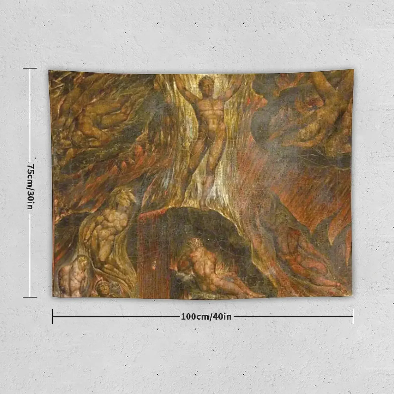 Настенный Гобелен высокой четкости с изображением сатаны призванных его