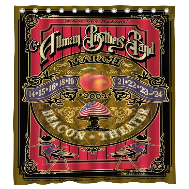 Братья Allman Band Винтаж Музыка Концерт Рок Плакаты Искусство Ретро Цветная