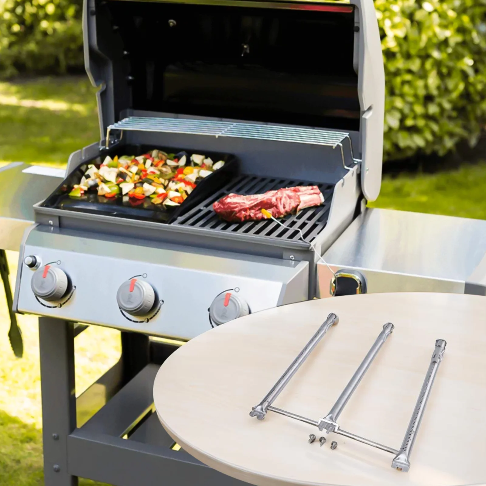 Фото Сменные горелки для гриля Weber для Spirit E310 E320 E330 GS4 для Spirit II, совместимые с передними контрольными моделями №1