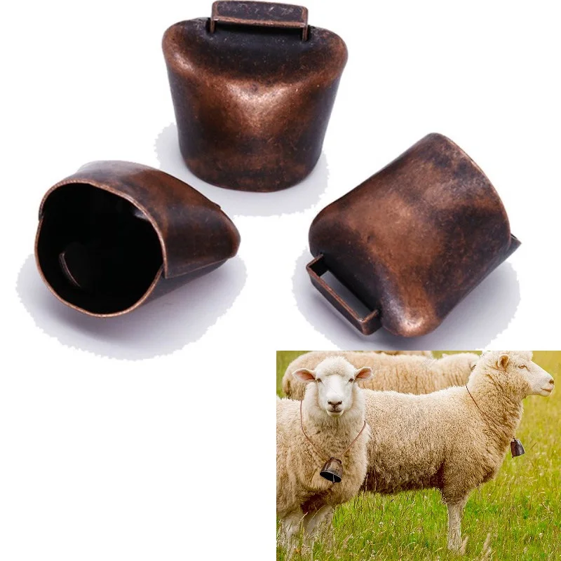 

Яркий хрустящий медный колокольчик, 1 шт., металлические колокольчики дальше, громкие колокольчики для коров, лошадей, овец