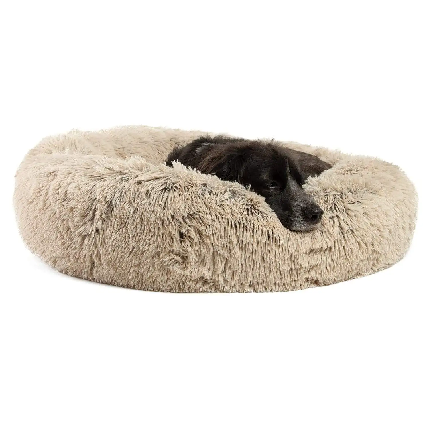 

Original Calming Donut Shag Cuddler, 30x30 Taupe