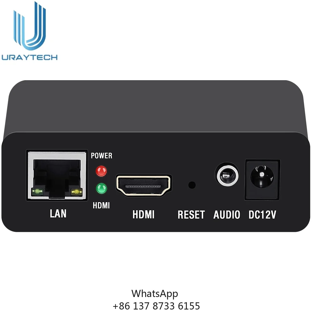 Фото Декодер H.265 H.264 USB IP для потоковой передачи видео HDMI, HD IP-декодер для камер, поддерживающий HTTP, RTSP, RTMP, UDP, HLS №1