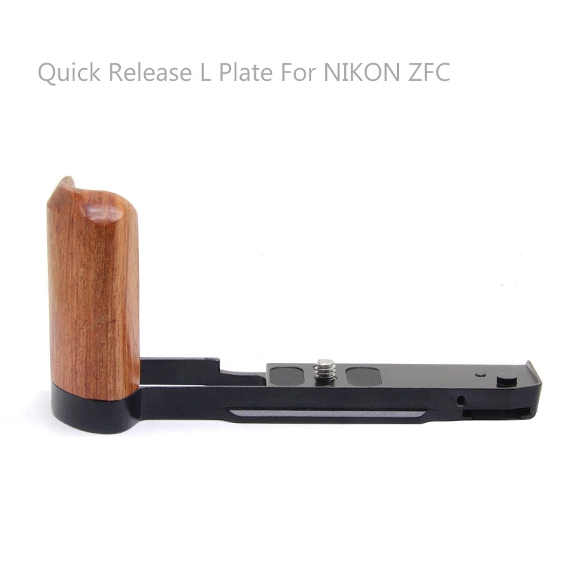 

Quick Release L Plate Wooden Side Handle Bracket Handgrip For NIKON ZFC Digital Camera Tripod Accessories