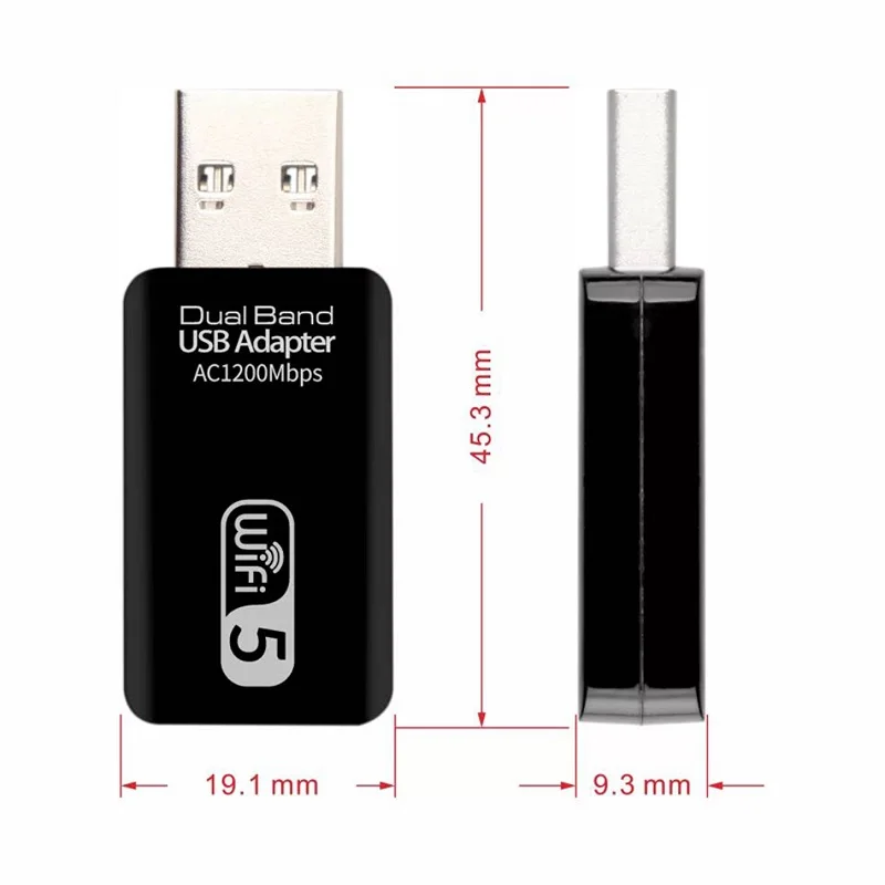 Mini 5Ghz USB WIFI Ethernet Antenna Dongle Adapter For Network Card Computer Laptop Wi-Fi Module Driver Free Receiver Converter