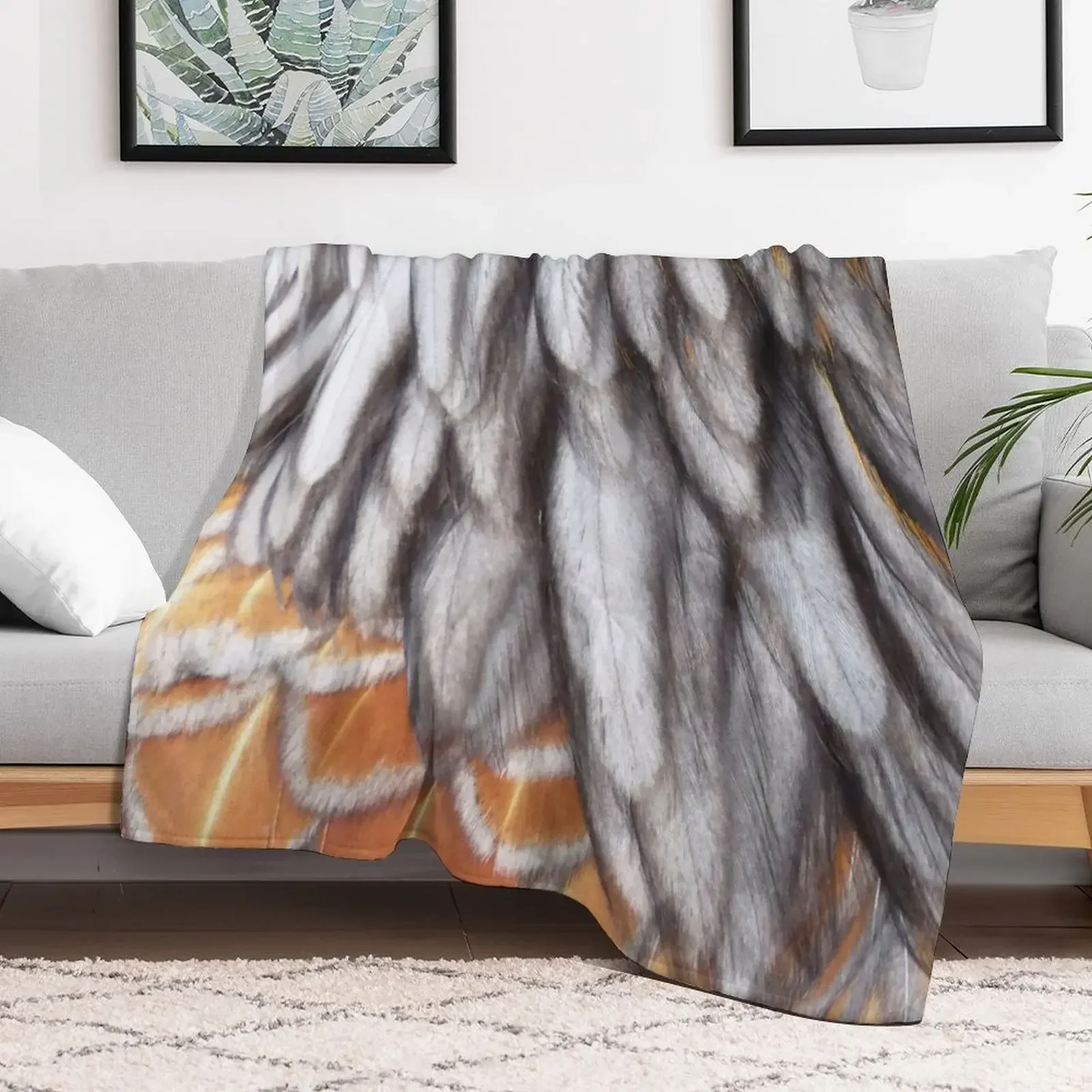 Wyandotte брызговик перья плед одеяло очень большой большие путешествия одеяла