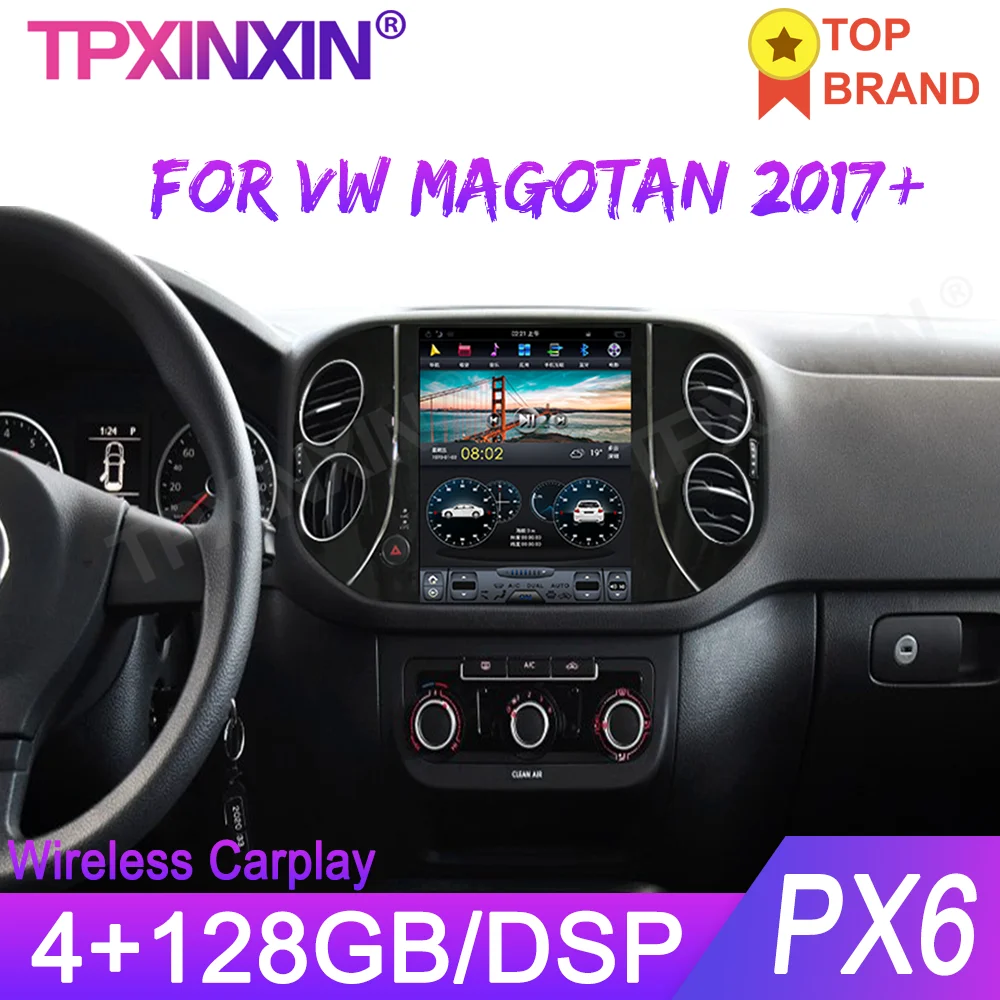 

For Volkswagen Tiguan 2007-2016 Tesla Style Android Car GPS Navigation Stereo Head Unit Multimedia Player Radio Tape Recorder