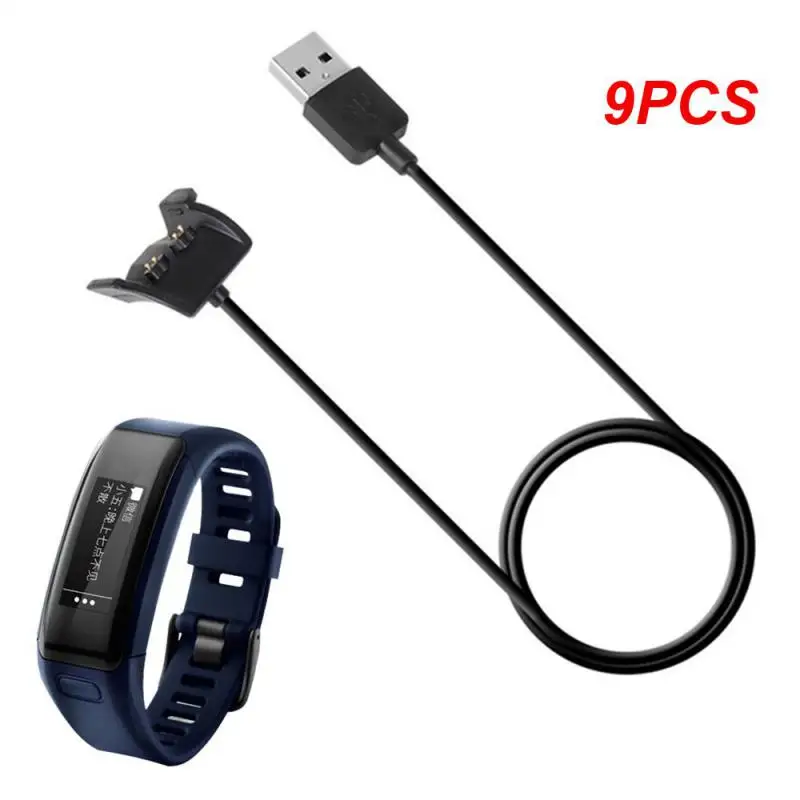 

9PCS USB Fast Charging Cable Bracelet Charger Dock Base for Garmin Vivosmart HR HR+ Approach X40 Durable Smart Watch Accessories