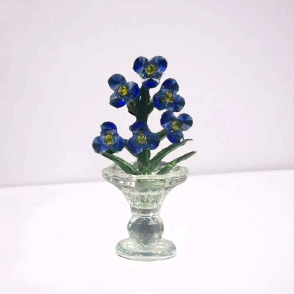 Яркий хрустальный цветок статуэтка хрустальные поделки изысканная стеклянная