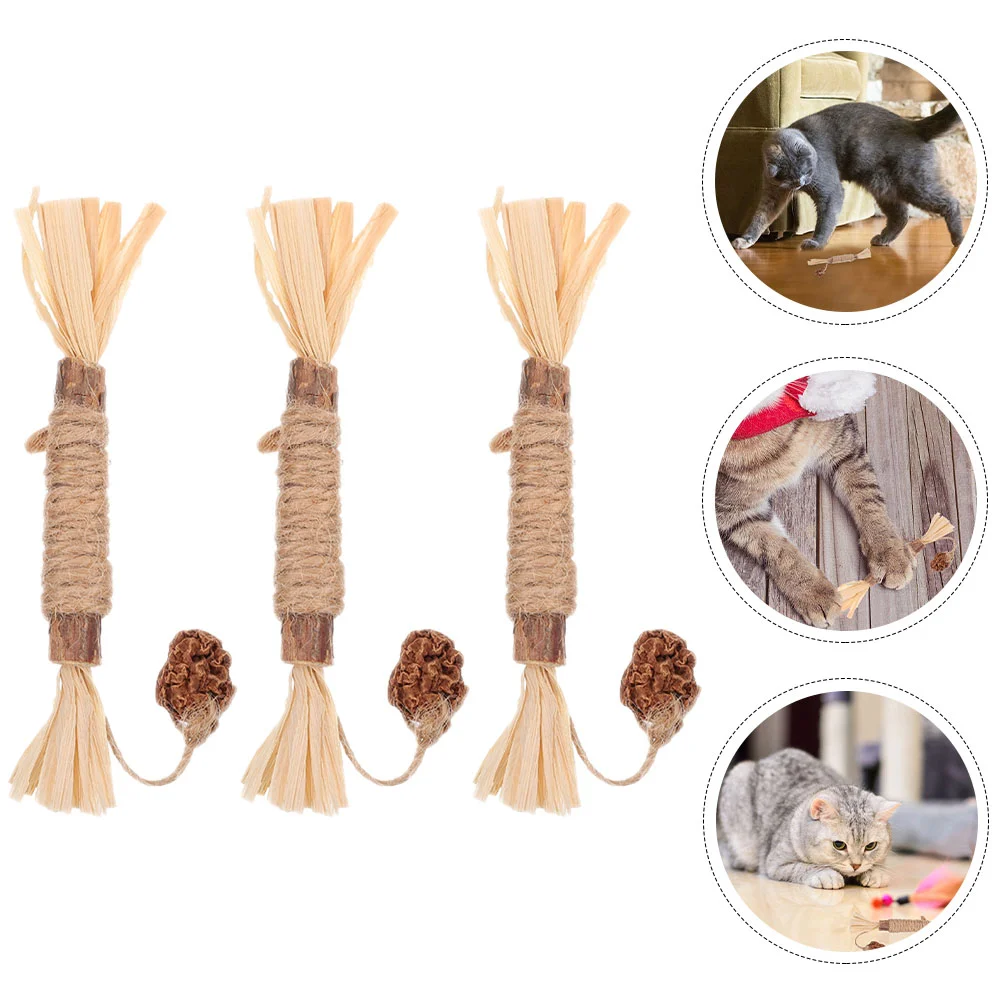 

3Pcs Cat Treat Sticks Cat Chew Toys Cat Molar Sticks Cat Treat Toys Cat Snacks Toys Cat Supplies
