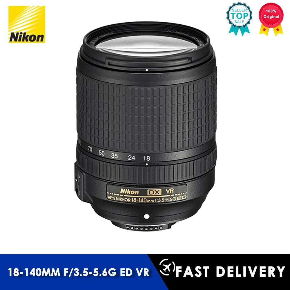 Объектив Nikon 18-140 Φ DX NIKKOR 18-140 мм F/3,5-5,6G ED VR для Nikon D3200 D3300 D3400 D5200 D5300 D5500 D5600 D7100 D7200