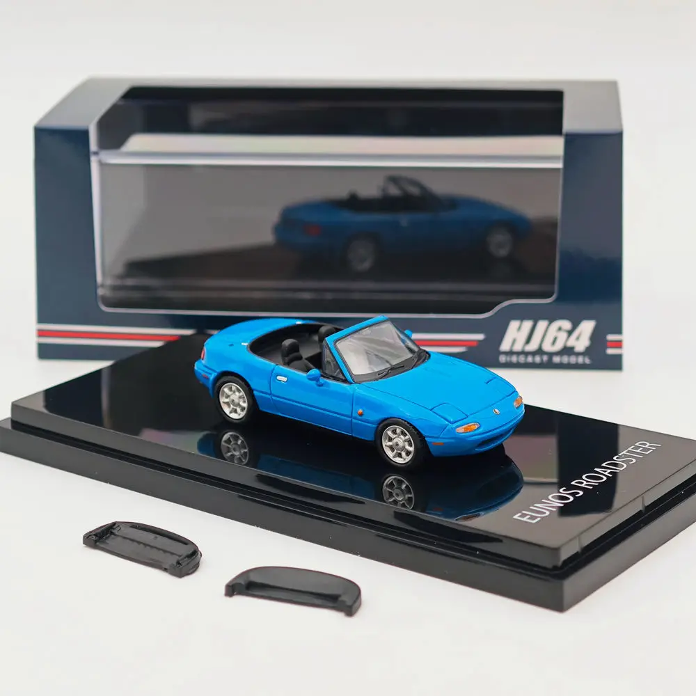 Коллекция 1/64 хобби Япония для EUNOS ROADSTER NA6CE с покрытием TONNEAU Blue HJ642025ABL литые модели