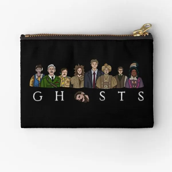 

Bbc Ghosts T Shirt Zipper Pouches Bag Storage Coin Money Cosmetic Women Small Packaging Pure Pocket Men Wallet Socks Panties