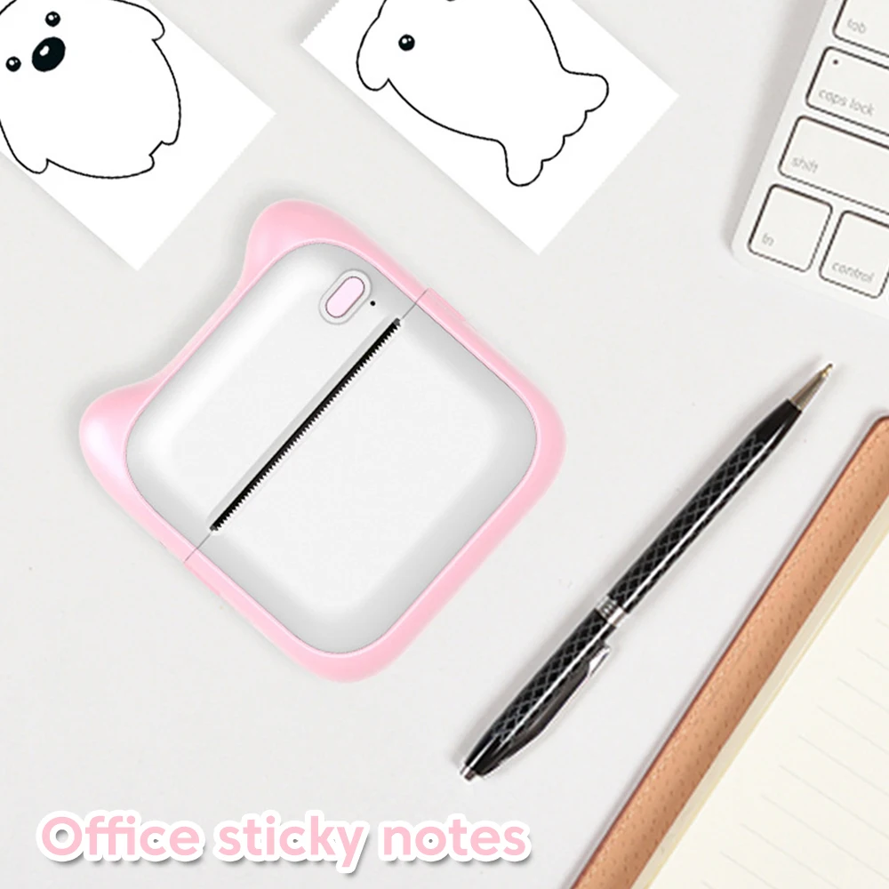 Мини Портативный термопринтер Olaf HD Bluetooth беспроводной карманный принтер для