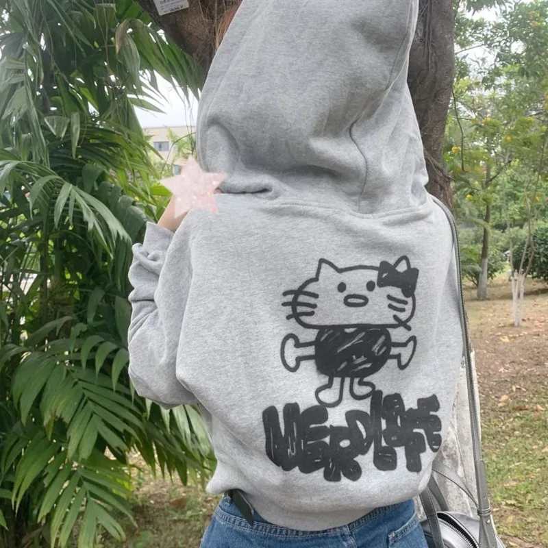 Женский короткий свитшот из чистого хлопка с длинным рукавом