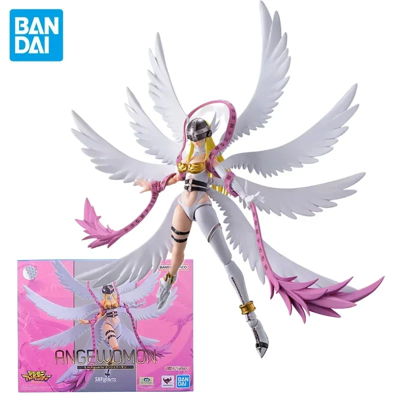 В наличии Bandai SHFiguarts Digimon Аниме Модель ANGEWOMON Фигурка РОБОТ SPIRITS Пластиковая сборная