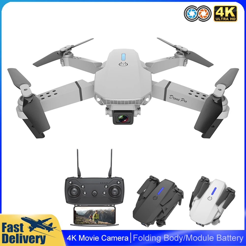 

E88 Pro Mini Drone 4K HD Daul Camera With Wifi FPV Portable Foldable Remote Control Drones Rc Quadcopter Helicopter Dron Toys
