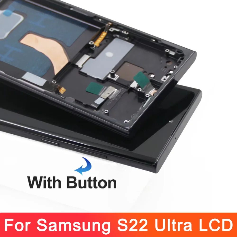 Для AMOLED для Samsung Galaxy S22 Ultra 5G S908B S908B/DS ЖК-дисплей дигитайзер сенсорного экрана в