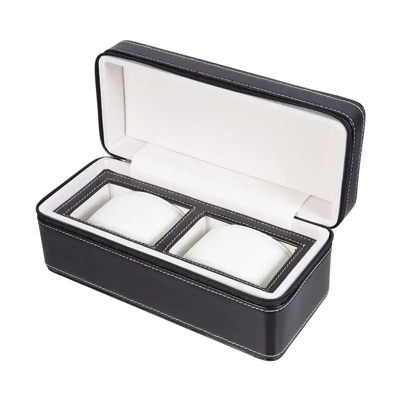 

1pc Chic 2 Slots Delicate Watch Storage Box Watch Display Case Watch Packing Box Watch Box
