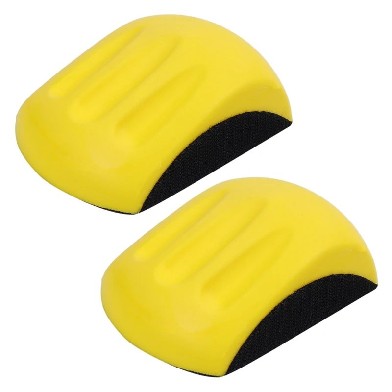 

2X 5 Inch Hand Sanding Block For Hook & Loop Sandpaper Hand Pad Polishing Pad Abrasive Tools