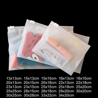 5 pieces 16 lines cosmetic organizer scrub zipper bags underwear panties socks packing supplies resealable air hole packing bags