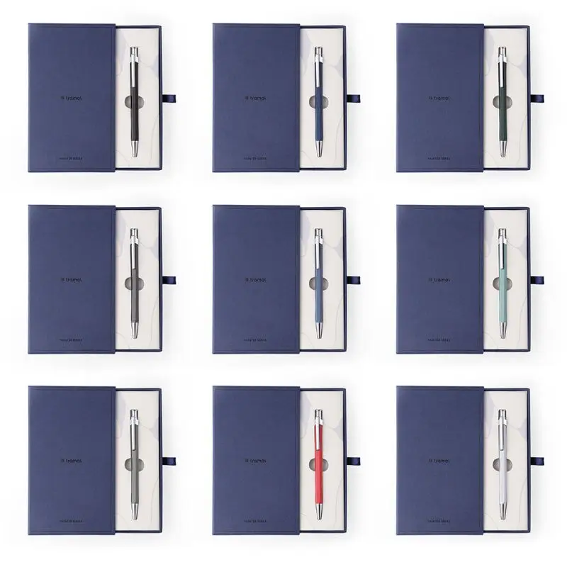 

Роскошная металлическая Шестигранная Шариковая ручка для мужчин и женщин, фирменные Письменные ручки с блокнотом, канцелярские принадлежн...