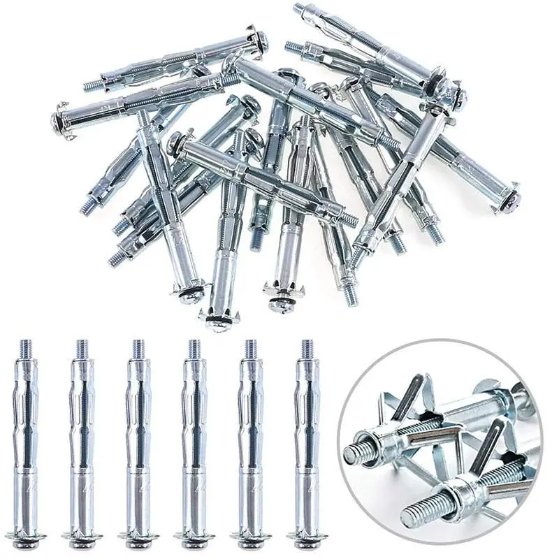 

42PCS Riveter Nail Hollow Hand Tools Set Gecko Nail Hollow Screw Expansion Bolts Kits Screw Head Anchor Bolt Accessories