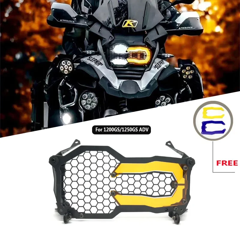 

For BMW R1250GS Adventure R1200GS LC ADV 40 Years Edition R 1250 GS Flipable Headlight Protector Head Lights Grille Guard Cover