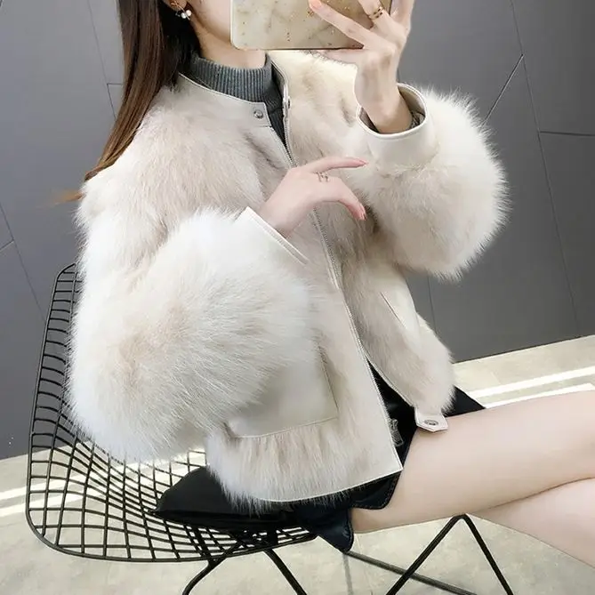 Slim and petite mink fur coat