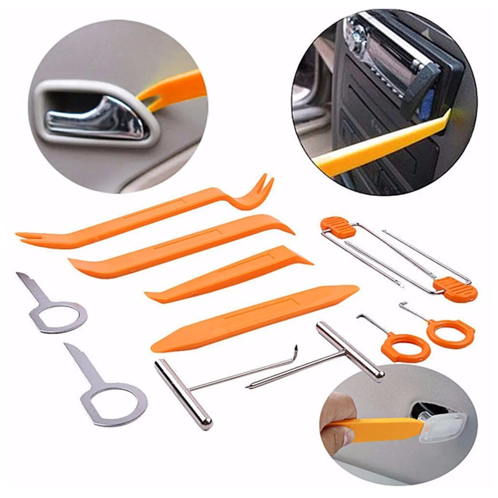

Auto Car Repair Disassembled 12pcs/Set for Audio Removal Installtion Pry Tools Car Radio Door Clip Panel Trim Dash