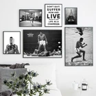 Винтажный фото плакат черно-белый, обучение Мухаммеду за борьбу с Брайаном