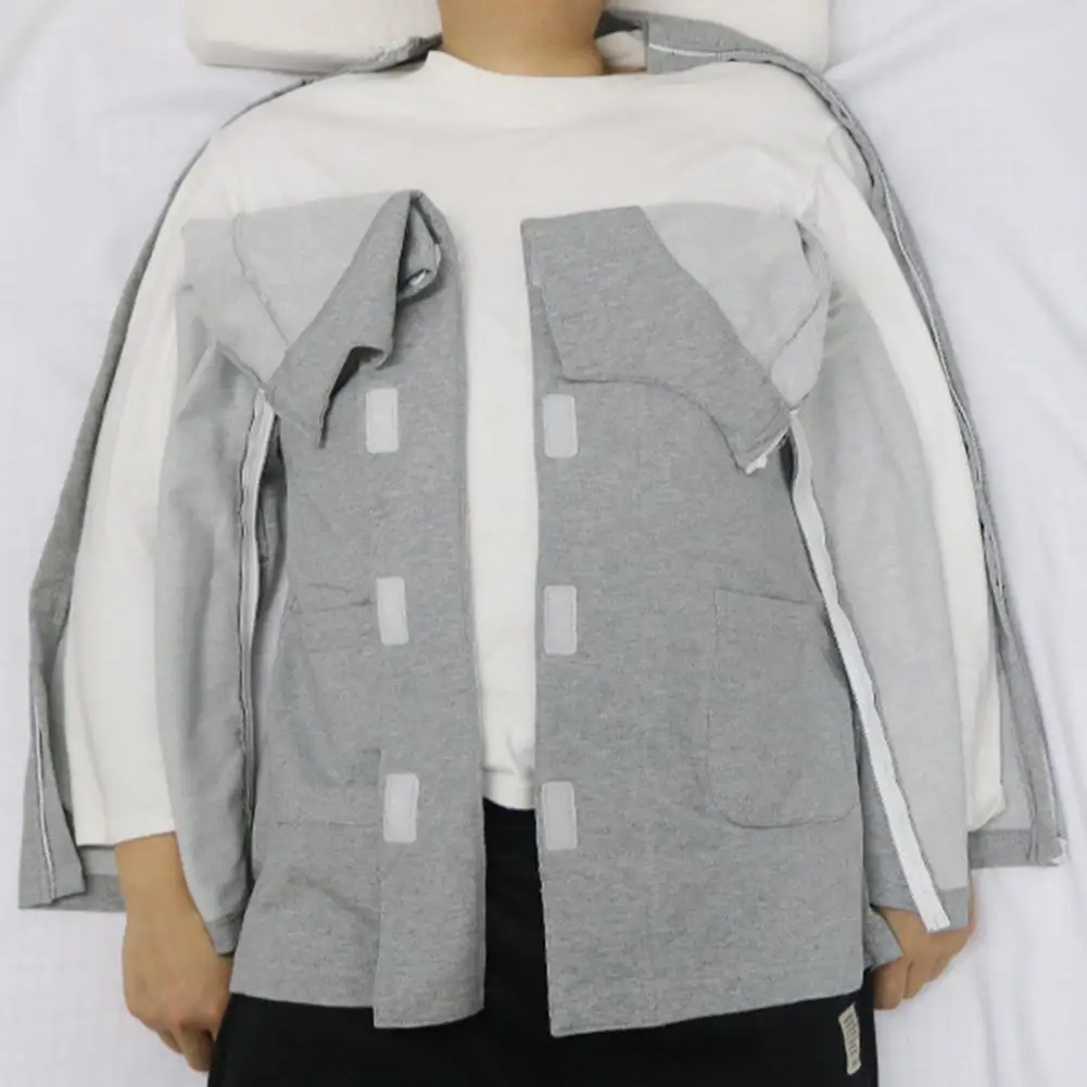 Examination Top Loose Homewear All Match Wear-resistant Sweat-absorbing Bedridden Elderly Top Elderly Top for Home
